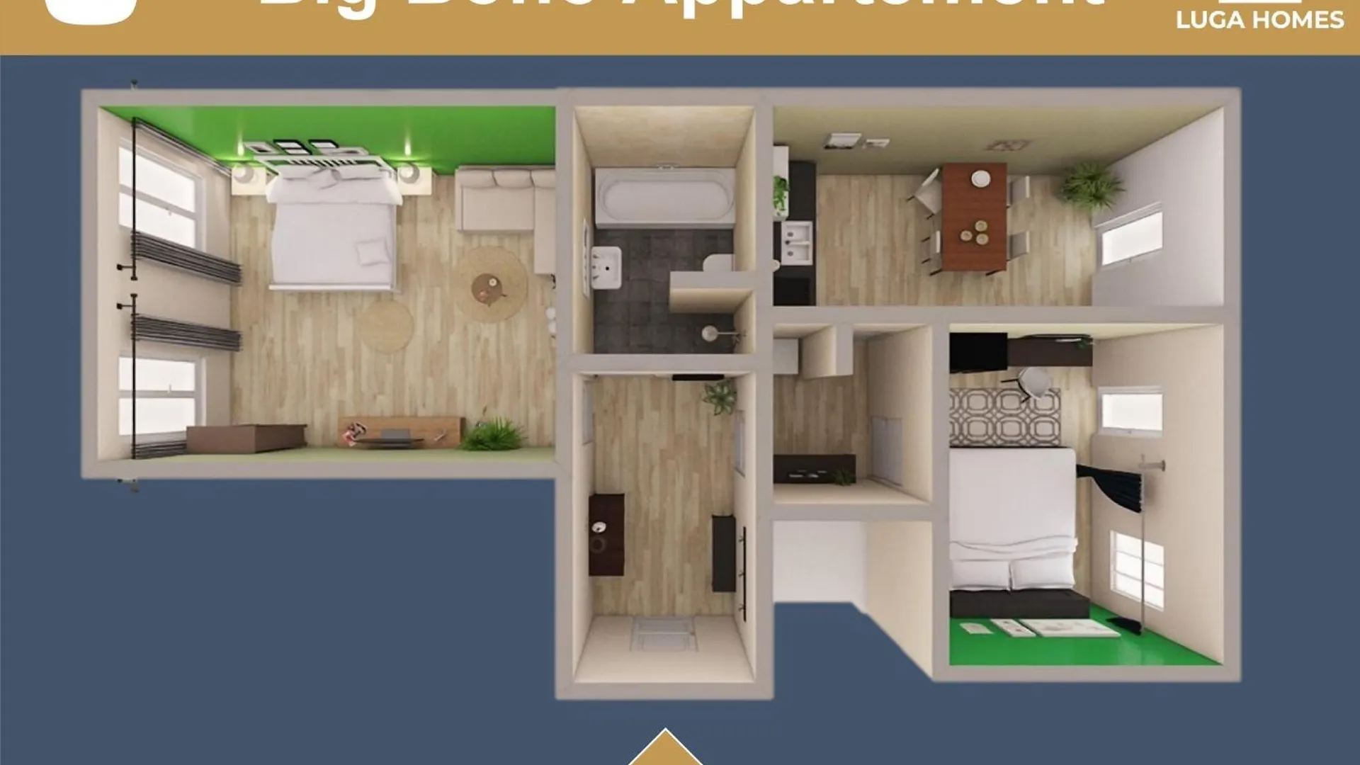Luga Homes - Stadthaus Leipzig 3*,